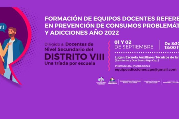 Educación impulsa jornadas para equipos referentes en prevención de consumos problemáticos y adicciones