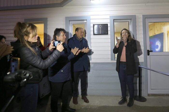 Ferraresso y Gutiérrez inauguraron la Casa Integral de las Mujeres en Chos Malal