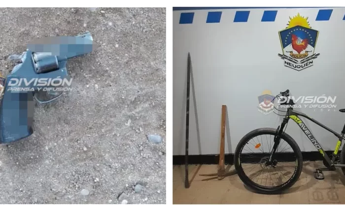 Cutral Có: Demorados, secuestro de arma de fuego y una bicicleta en distintos procedimientos policiales
