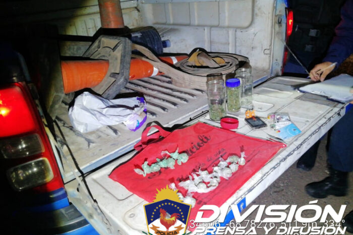 Añelo: Un demorado con estupefacientes que transportaba en una mochila