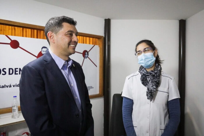 <strong>Koopmann inauguró la primera posta fija de donación de sangre de la provincia por fuera de establecimientos de salud</strong>