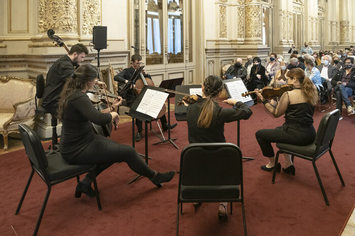 El Cuarteto de amigos, gratis en el Salón Dorado del Teatro Colón