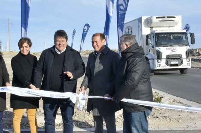 Inauguraron la obra de asfalto sobre calle Soldi