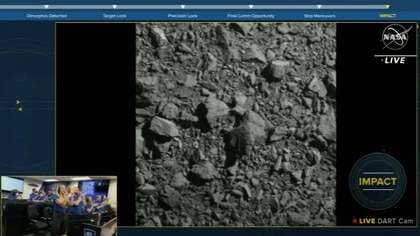 Histórico: así fue el impacto de la nave de la NASA que buscó desviar a un asteroide de su curso