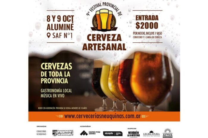 Llega el 9º Festival Provincial de Cerveza Artesanal de Aluminé