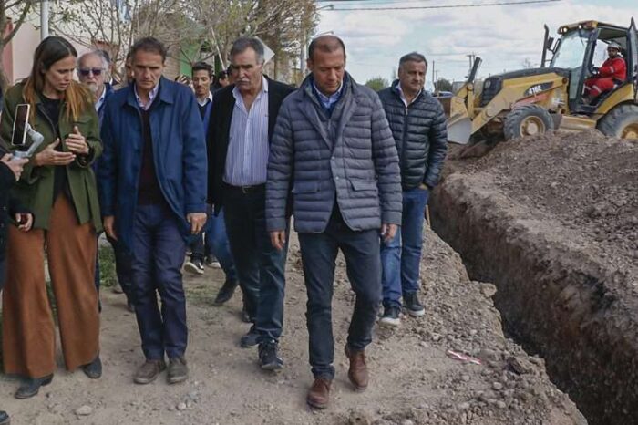 Gutiérrez y Katopodis recorrieron obras en Centenario