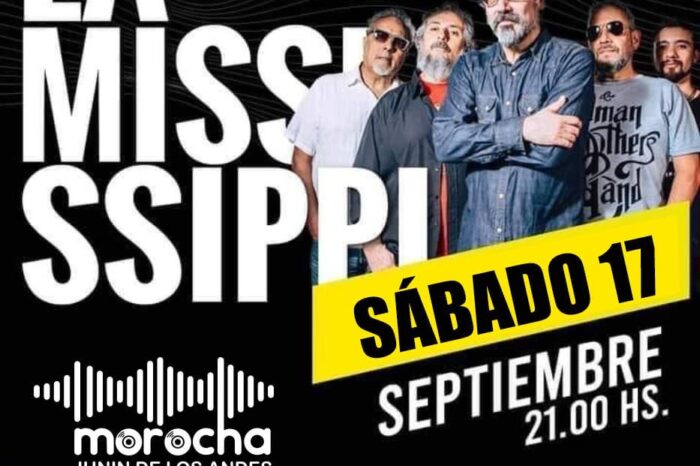 La Mississippi se presenta mañana sábado en Junín de los Andes, con un show que será inolvidable