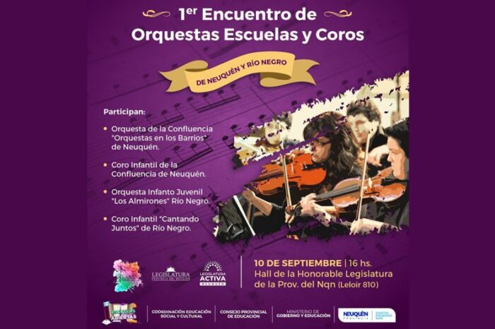 Más de 200 estudiantes participarán del Primer Encuentro de Orquestas