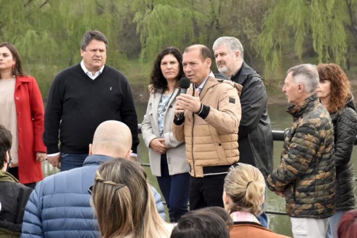 Gutiérrez y Gaido inauguraron el mirador sobre el río Neuquén