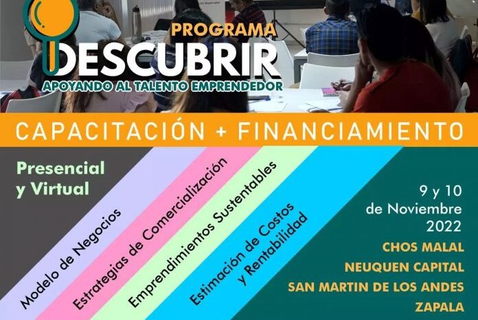 Programa “Descubrir”: convocan a emprendedores locales que requieran asistencia técnica y financiera para potenciar sus proyectos