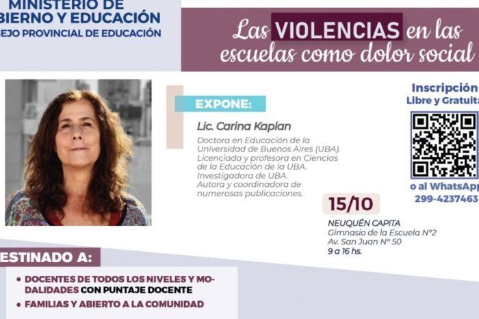 Capacitarán a docentes sobre convivencia escolar y violencias