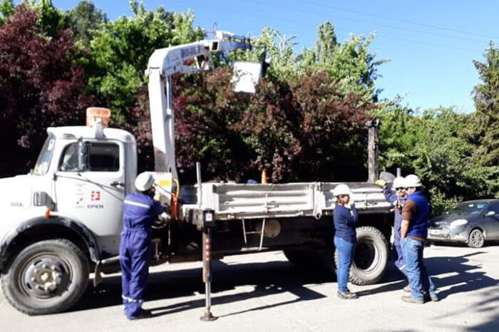 Cortes de energía programados en localidades cordilleranas