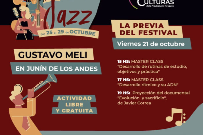 El músico Gustavo Meli se presentará en Junín de los Andes
