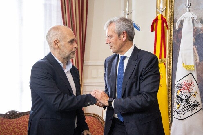 Rodríguez Larreta recibió al presidente de la Xunta de Galicia y del Partido Popular (PP) de Galicia