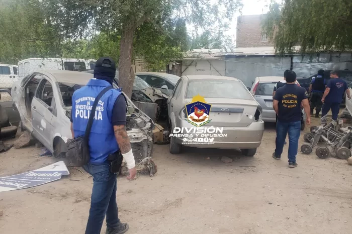 Allanamientos permitieron el recupero de motores, chasis y un vehículo