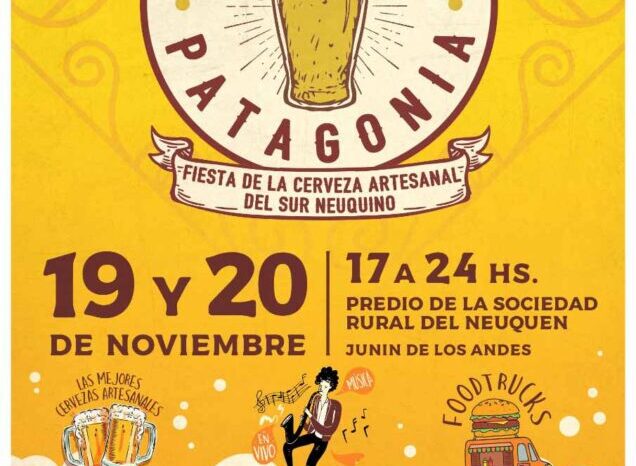 Este fin de semana se realizará la Fiesta de la Cerveza Artesanal en Junín de los Andes