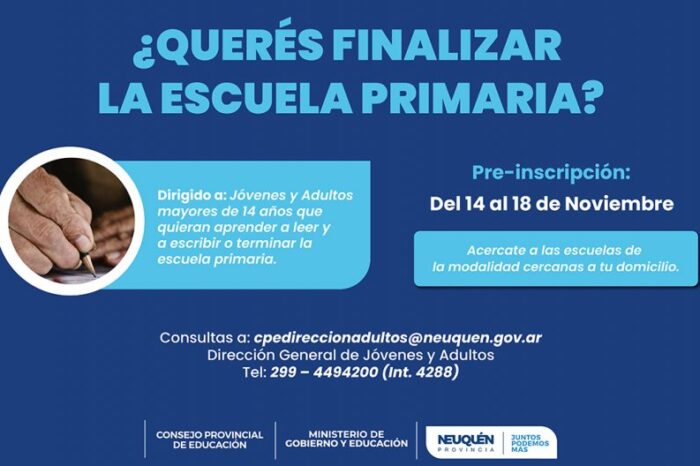 Promueven oportunidades para que jóvenes y adultos culminen la primaria