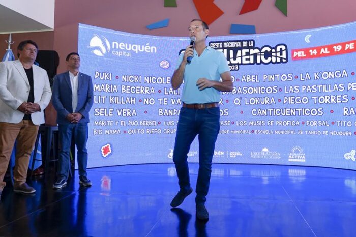 Se presentó la grilla de artistas de la Fiesta de la Confluencia 2023