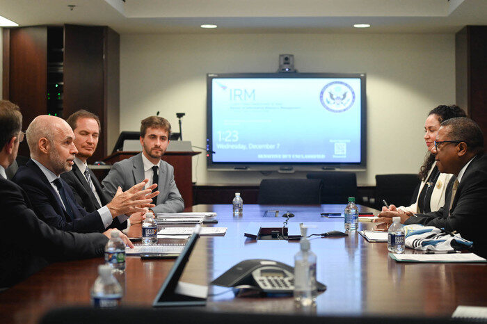 Rodríguez Larreta, en el Departamento de Estado: “Argentina puede ser protagonista en un mundo que demanda alimentos, energía y litio”