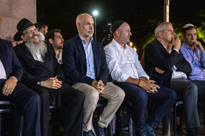 Rodríguez Larreta asistió al encendido de las velas de Janucá, una tradicional fiesta de la comunidad judía