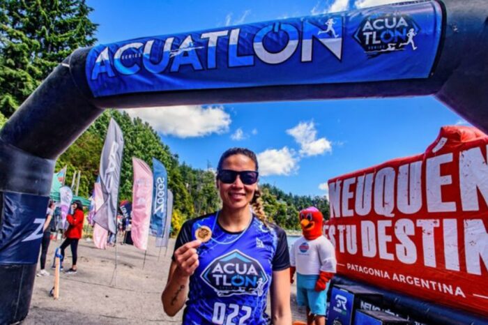 Con gran convocatoria se realizó el segundo Acuatlón en La Angostura