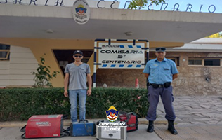 Recuperan elementos robados en Centenario