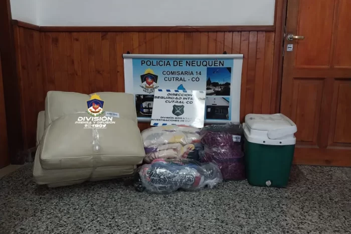 Cutral Có.- Exitoso allanamiento permite recuperar prendas de vestir y herramientas