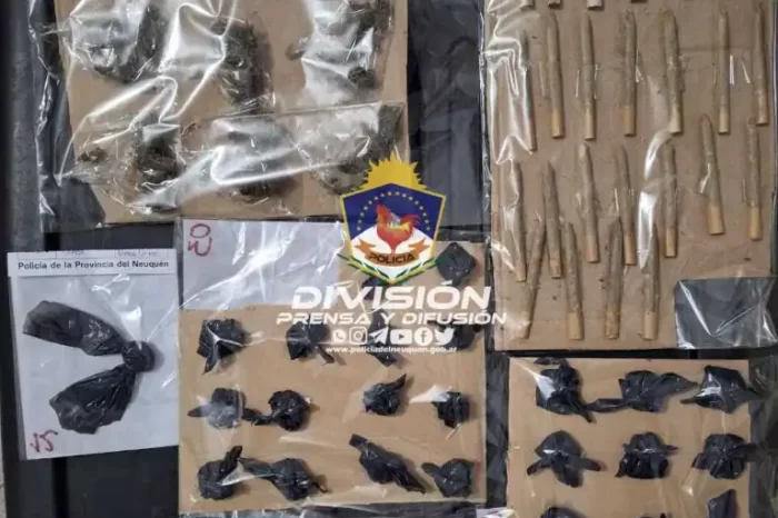 Allanamiento permitió secuestrar Marihuana, cocaína, dinero y balanzas en el barrio San Lorenzo de Neuquén Capital