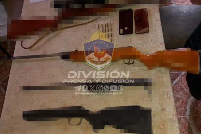 Varvarco: allanamiento por hurto permite recuperar un celular y secuestrar armas