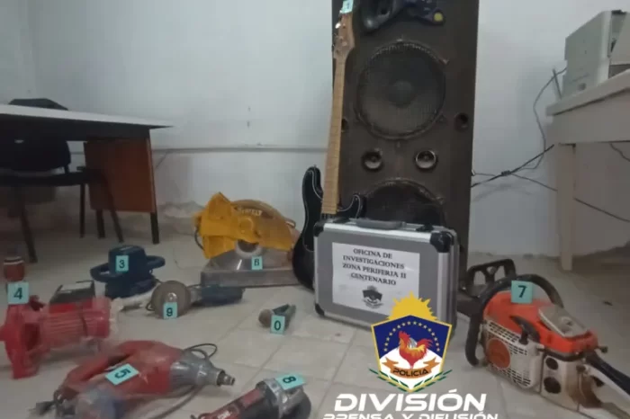 Centenario: Allanamiento permitió recuperar elementos robados