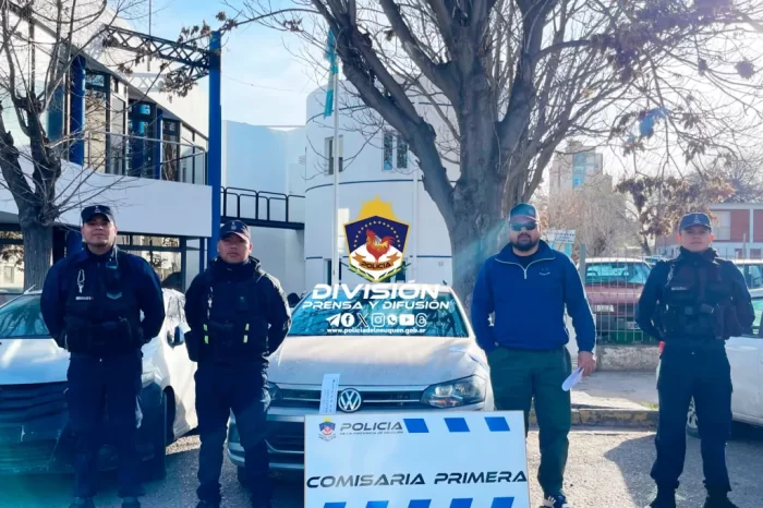Rápidos accionar Policial recuperó un vehículo robado una horas antes