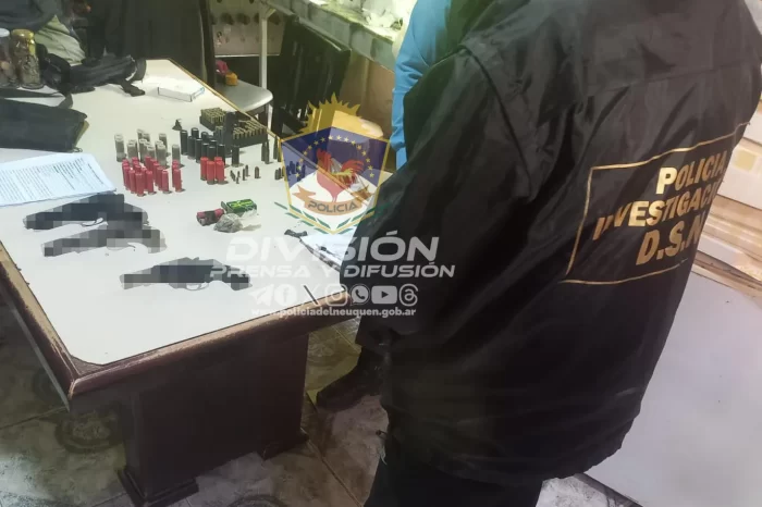 Megaoperativo permite secuestrar armas, municiones, droga y demorar a 7 personas