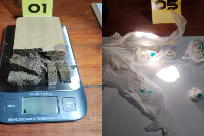 Zapala: Allanamiento con secuestros de estupefacientes y una mujer demorada