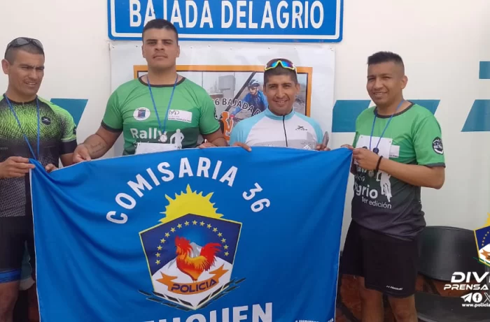 Bajada del Agrio: Comisaría 36° llevó adelante el “DUATLÓN 90 ANIVERSARIO COMISARÍA 36°”