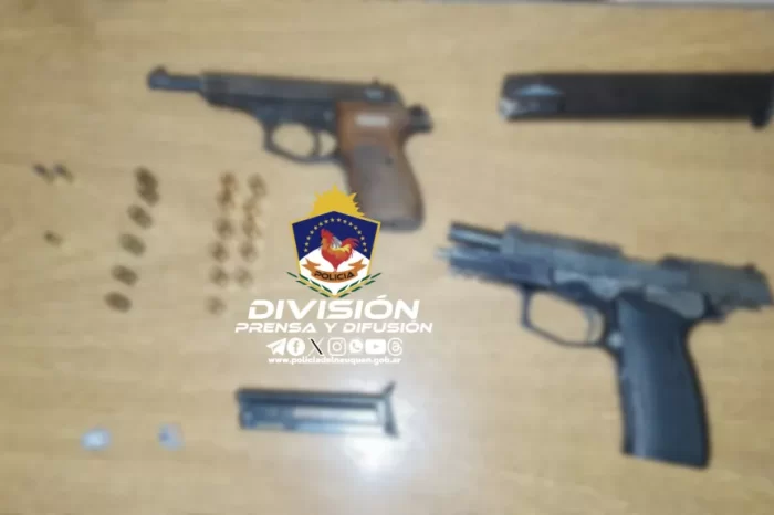 Comisaría 18°: Dos armas de fuego y ocho demorados en procedimiento