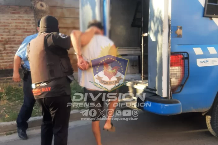 Neuquén: Personal Policial demoró al presunto autor de un robo calificado