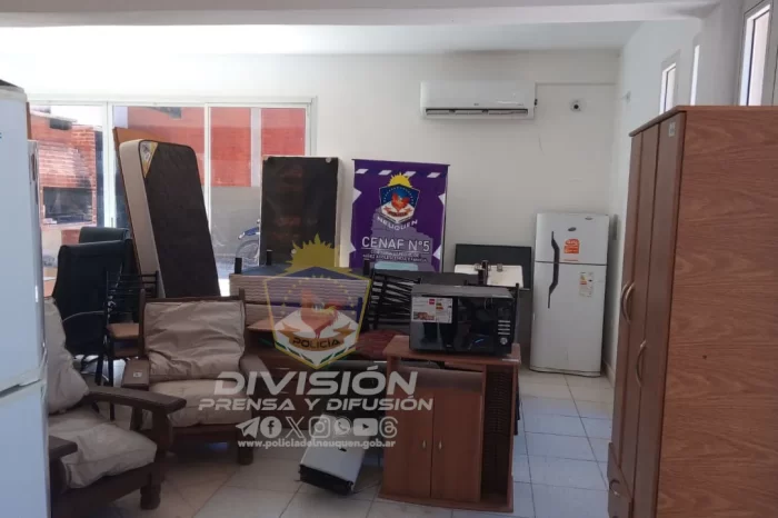 Rincón de los Sauces: Recuperan gran cantidad de elementos robados