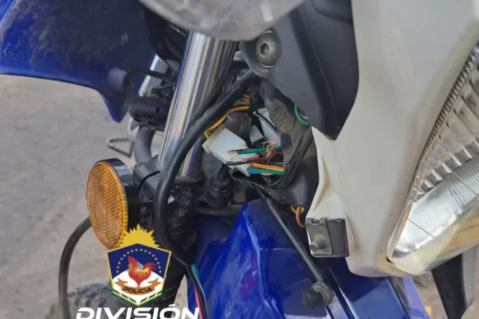 Rápido accionar del Personal Policial de la Cría 2° logró frustrar que un individuo robe una motocicleta