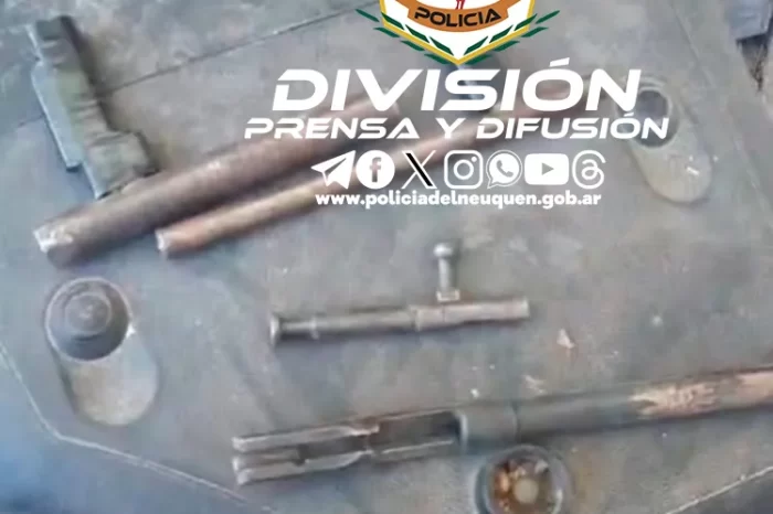 Neuquén: 4 demorados, secuestro de armas de fabricación casera, dinero en efectivo y sustancias prohibidas