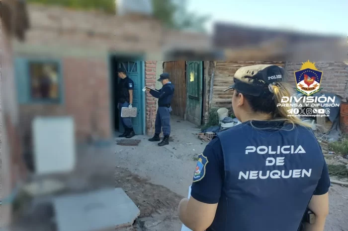 Rincón de los Sauces: Allanamiento por lesiones de arma de fuego