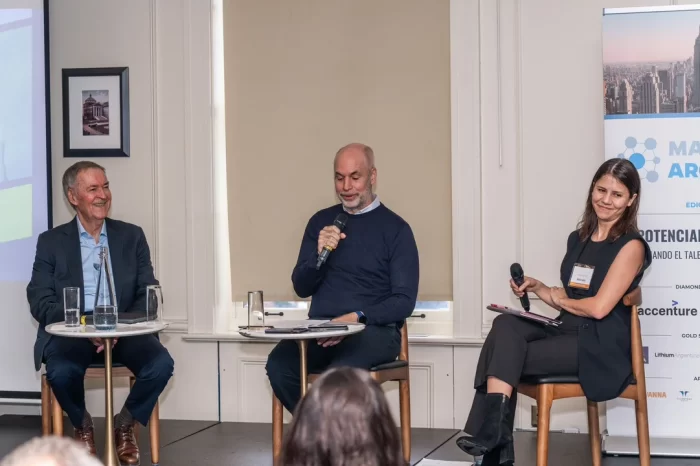 Rodríguez Larreta y Schiaretti disertaron en Nueva York con definiciones sobre la ley de Bases