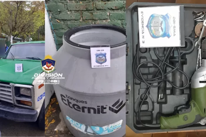 San Martín de los Andes: Allanamientos por robo de elementos de construcción y herramientas eléctricas