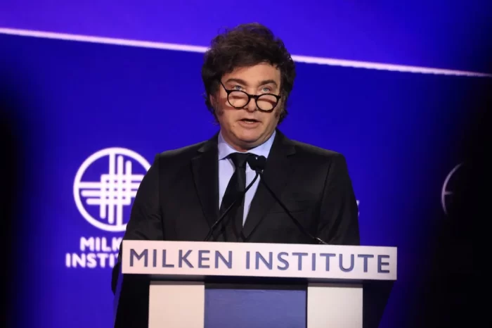 Javier Milei, ante empresarios en Los Ángeles: "Argentina tiene todas las condiciones para ser la nueva meca de Occidente"