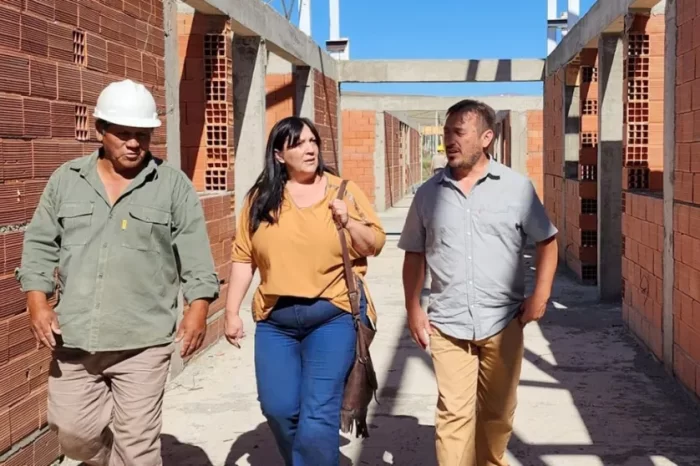 Nuevo edificio: Buen ritmo de avance de la escuela de Nehuen Che en Junín de los Andes