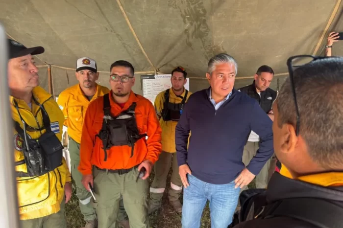 Parque Nacional Lanín: Figueroa se instaló en el campamento de combate al fuego