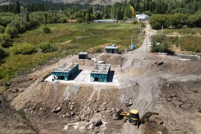 Saneamiento: La planta de líquidos cloacales de Huinganco comienza a ser una realidad