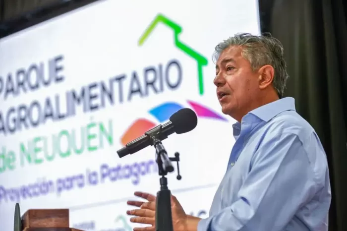 Diversificación de la matriz productiva: Figueroa presentó el Parque Agroalimentario de Neuquén (PAN) en el Mercado Concentrador