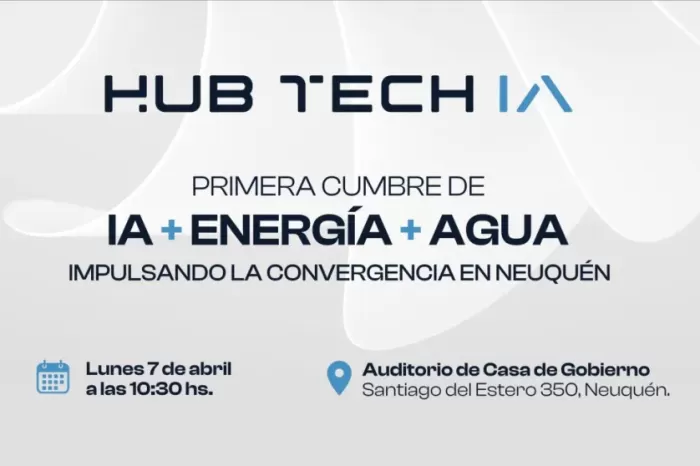 Impulsando la Convergencia: Neuquén será sede de la cumbre de Inteligencia Artificial, Energía y Agua
