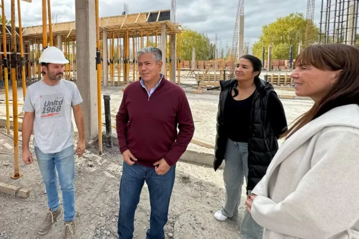 Obras para educación técnica: Avanzan los trabajos en la EPET 25, una obra educativa priorizada en Plottier