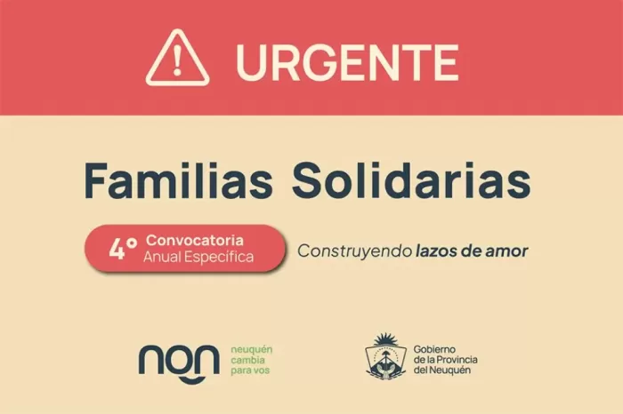 Hogares transitorios: Convocatoria anual para Familias Solidarias